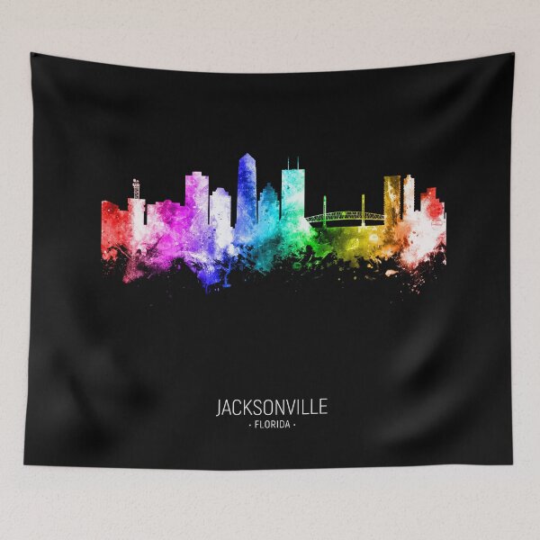 Item preview, Jacksonville Florida Skyline designed and sold by ArtPrints.