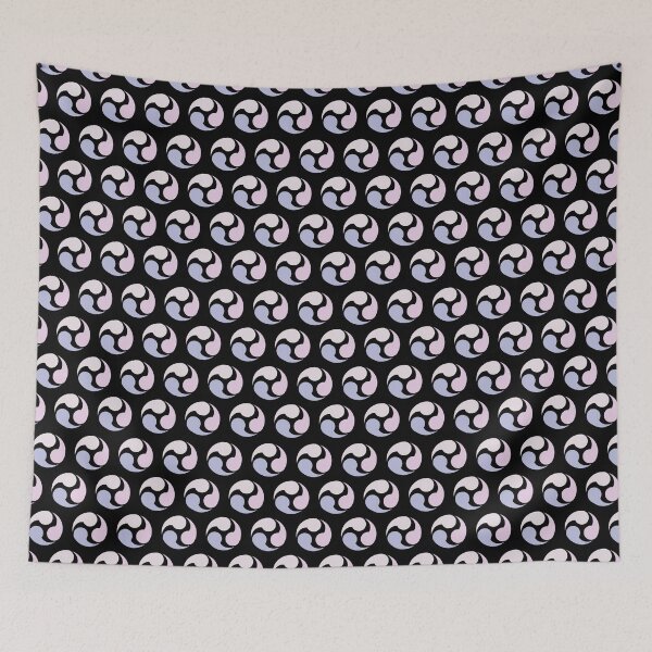 Item preview, Traditional Japanese Raijin Fujin Pattern - Black Pink designed and sold by recs-official.
