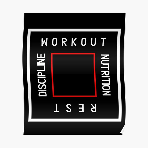 "Fitness core valuesFitness" Poster for Sale by Wordspower2020 Redbubble