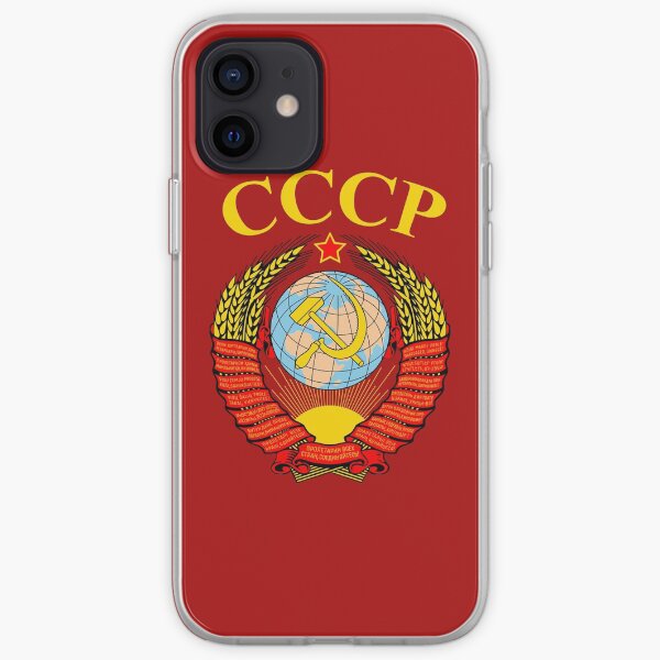 Soviet Union Emblem CCCP Red Star Hammer And Sickle iPhone Soft Case
