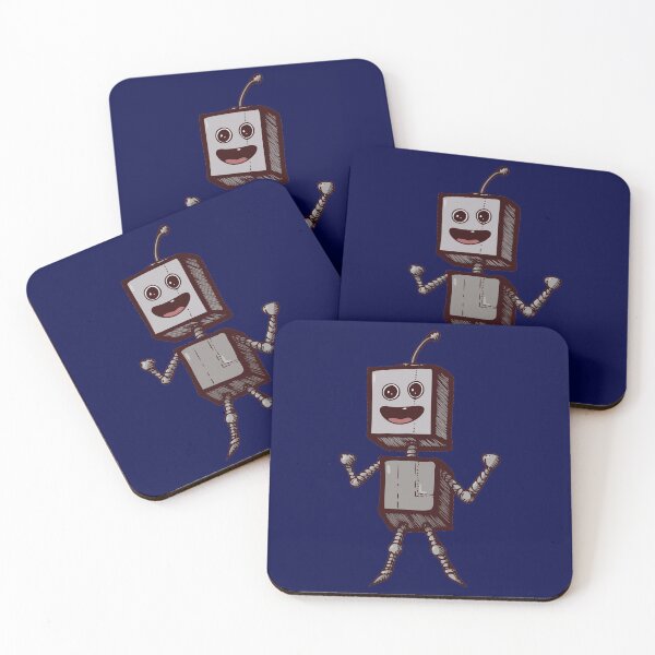 Item preview, Fun robot with a smily face designed and sold by ChatterFox.