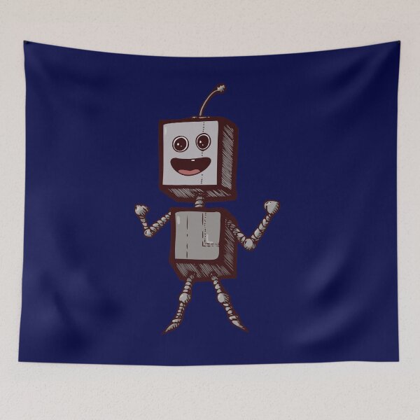 Item preview, Fun robot with a smily face designed and sold by ChatterFox.