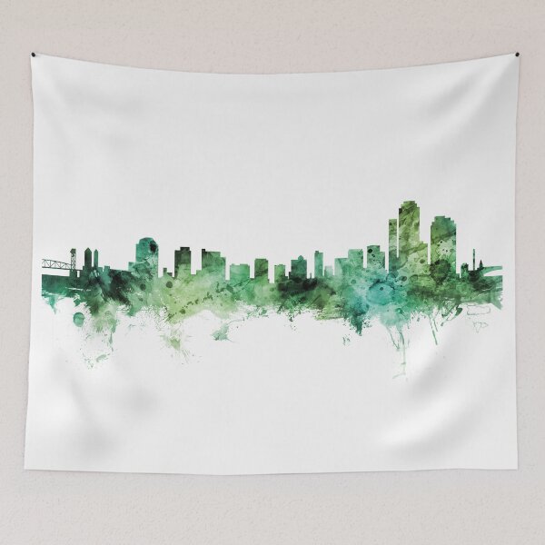 Artikelvorschau, Wilmington Delaware Skyline entworfen und verkauft von ArtPrints.
