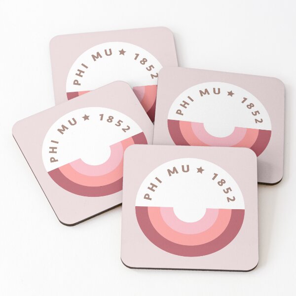 Item preview, phi mu 1852 - cute circle stripe design designed and sold by cameronbaba.