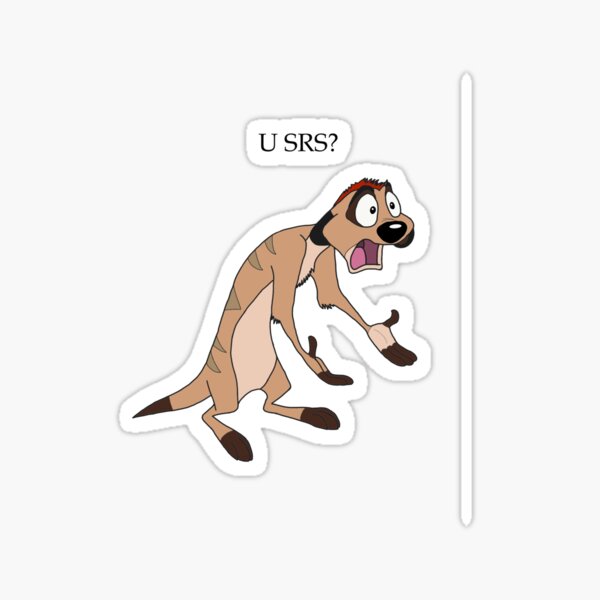 Are You Serious Stickers Redbubble - srs chase icon roblox id