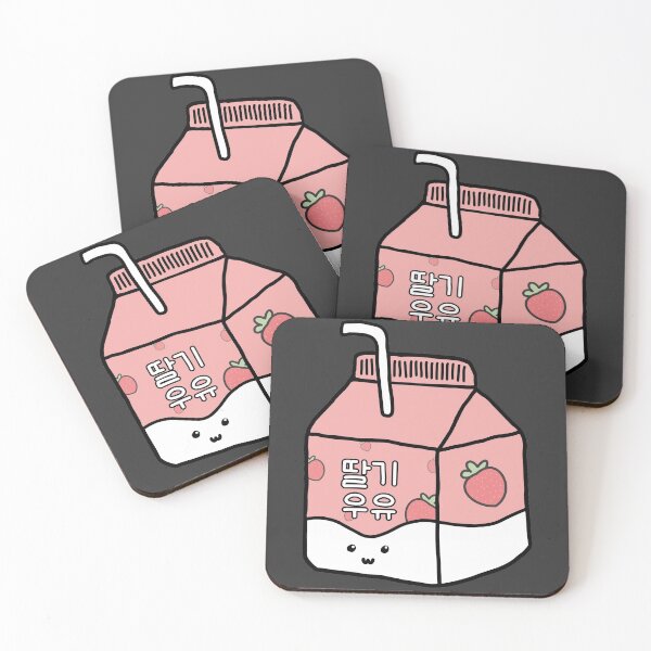 Item preview, Strawberry milk carton with straw uwu - Korean version designed and sold by bynole.