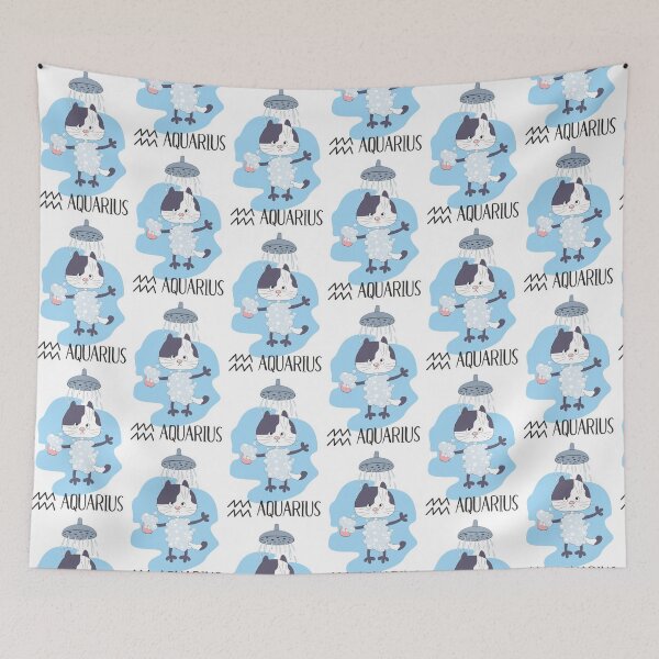 Item preview, Aquarius Funny Aquarius Cat designed and sold by ToniaKroeger.
