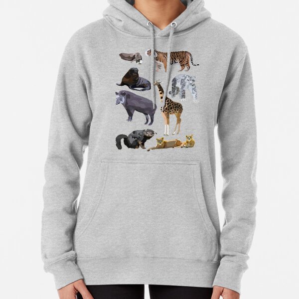 Mixed Mammal Pullover Hoodie