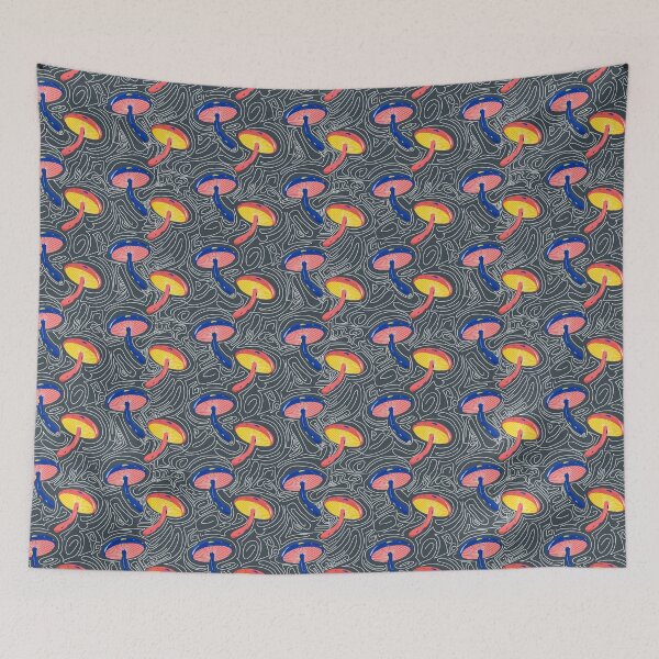Item preview, Mushroom retro designed and sold by mitalim.