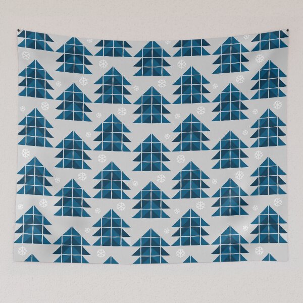Item preview, Blue spruce trees in the winter forest  designed and sold by lents.