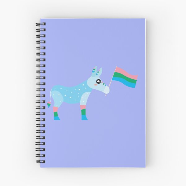 Item preview, Polysexual Pride Cute sparkly Pastel Rainbow Donkey  designed and sold by twicetrader.