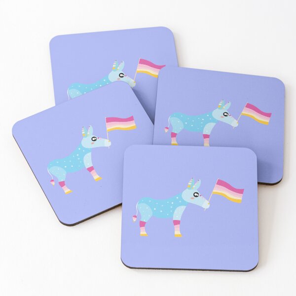 Item preview, Trixic Pride Cute sparkly Pastel Rainbow Donkey  designed and sold by twicetrader.