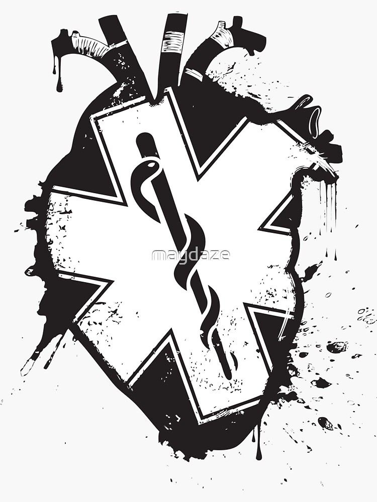 star of life anatomical heart by maydaze