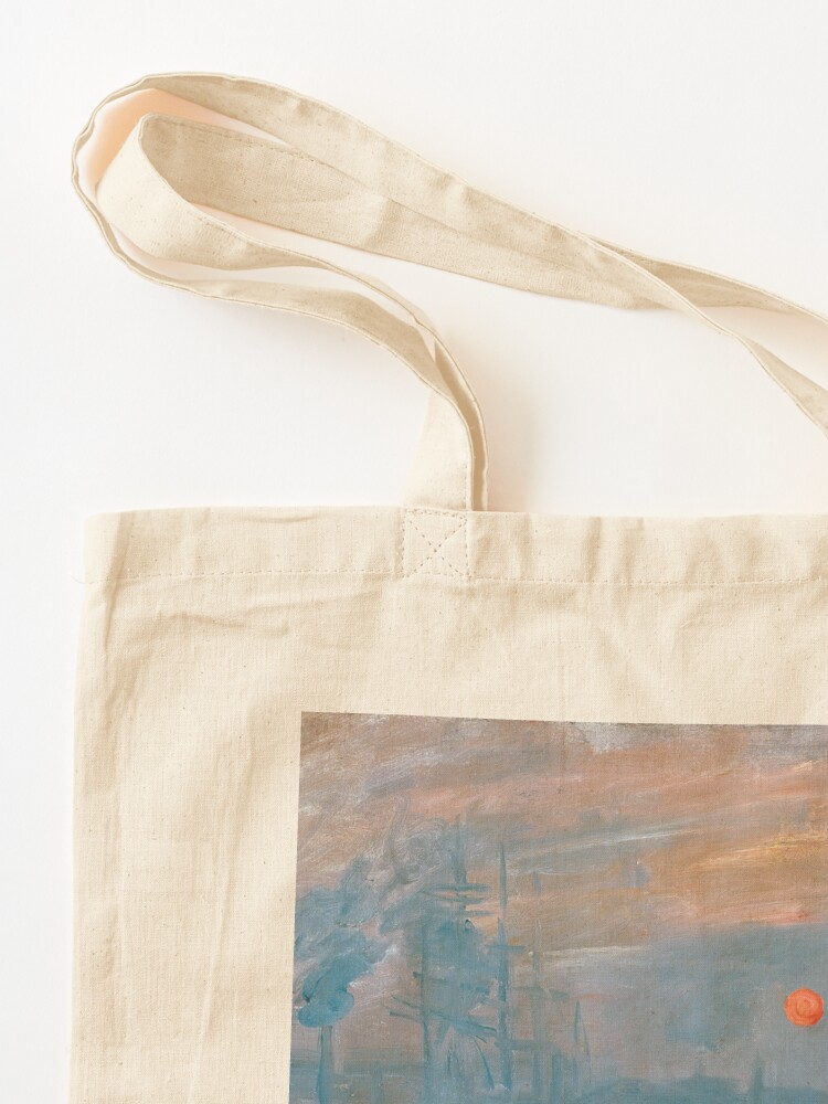 Claude Monet Tote Bag Impression Sunrise Claude Monet 