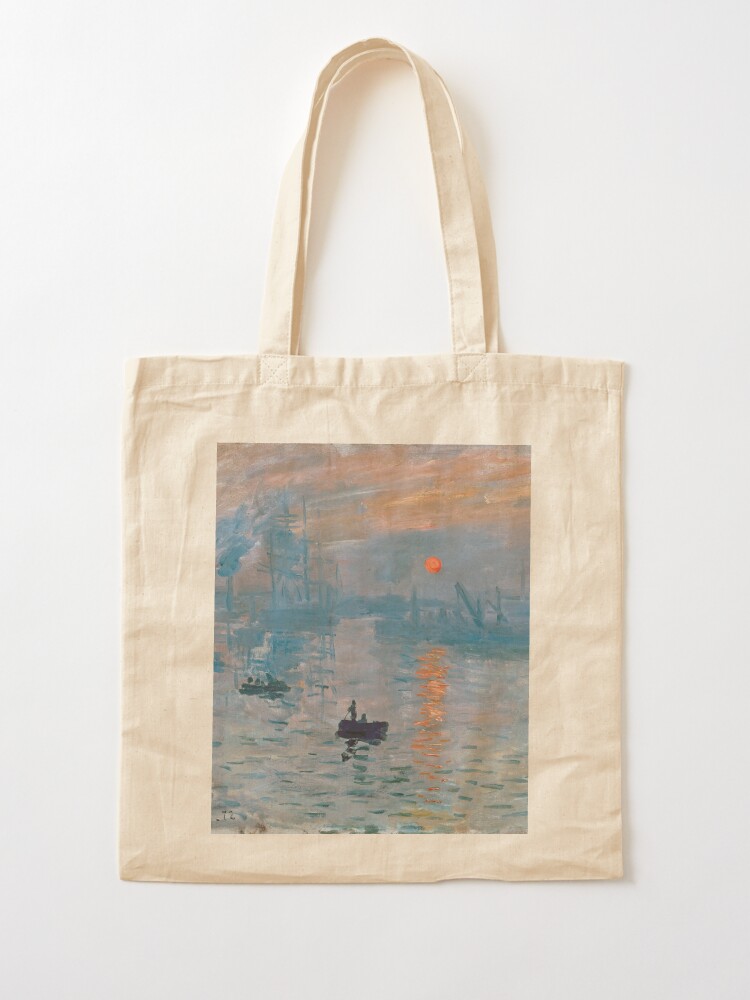 Claude Monet Tote Bag Impression Sunrise Claude Monet 