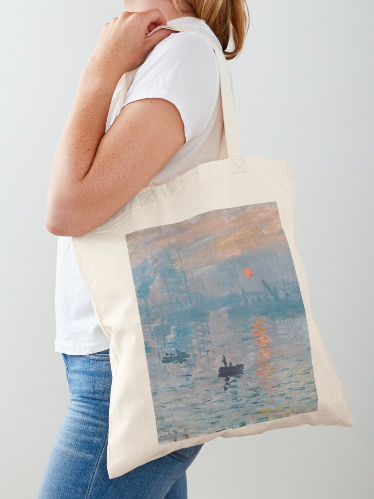Claude Monet Tote Bag, Aesthetic Tote Bag, Tote Bag Pattern