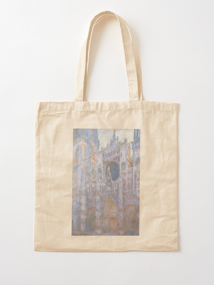 The Portal of Rouen Cathedral by Claude Monet Fashion Handbag