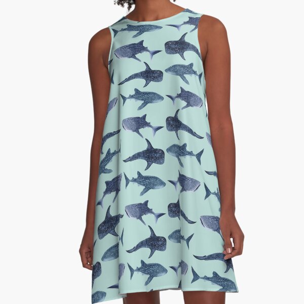Item preview, 3 WHALE SHARKS-light blue designed and sold by BEATRIZ ABAITUA.