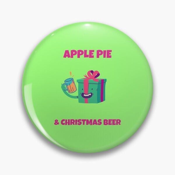Item preview, Apple Pie & Christmas Beer | Merry Christmas Holiday  designed and sold by Ainbowz-Artwork.