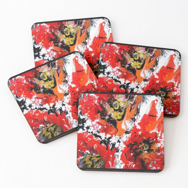 Item preview, Amapolas Pintura Acrílica Abstracta designed and sold by Gyngr-art.