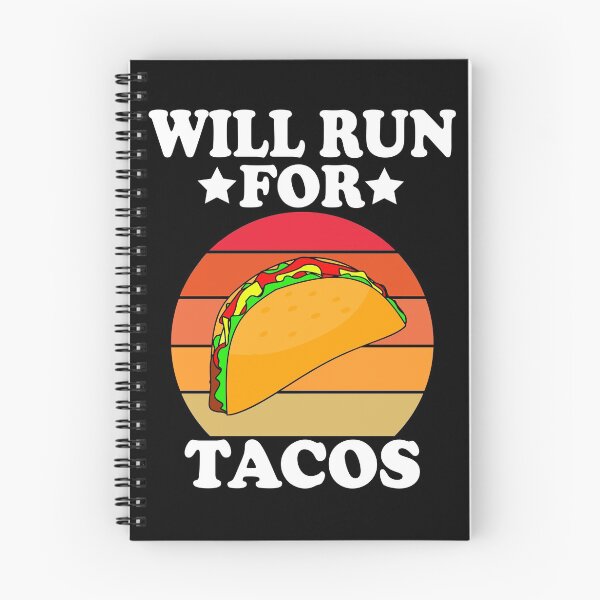Item preview, Funny Will Run For Tacos Illustration Retro designed and sold by vineeth.