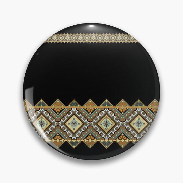 Item preview, Tribal Cross Stitch Vintage - Gold Black Design 11 designed and sold by MyKi24.