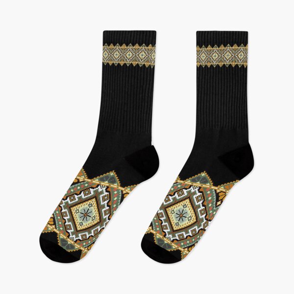 Item preview, Tribal Cross Stitch Vintage - Gold Black Design 11 designed and sold by MyKi24.