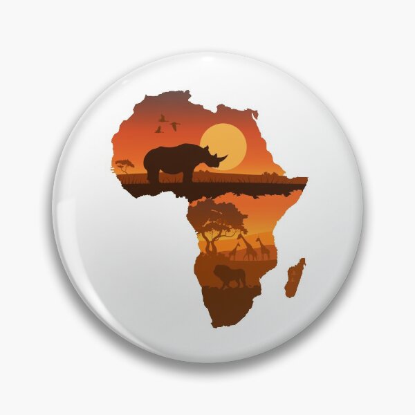 Item preview, Africa Map designed and sold by buckboy.