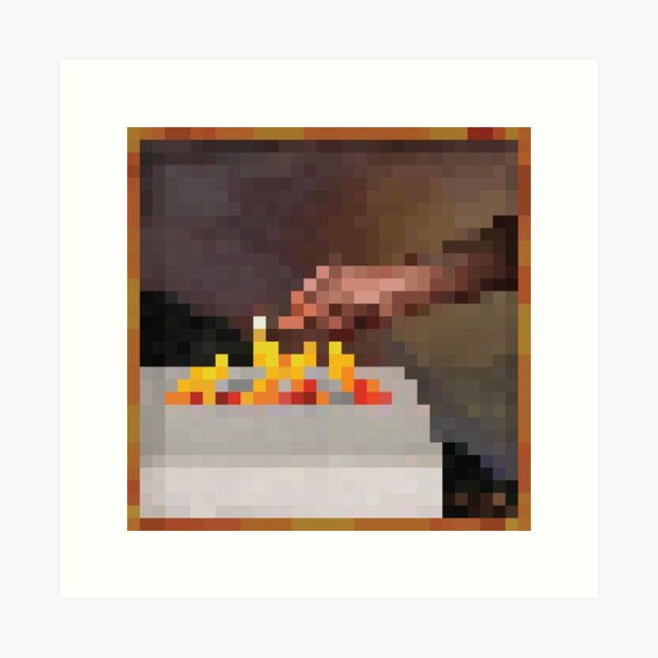 Minecraft Painting Match Art Print