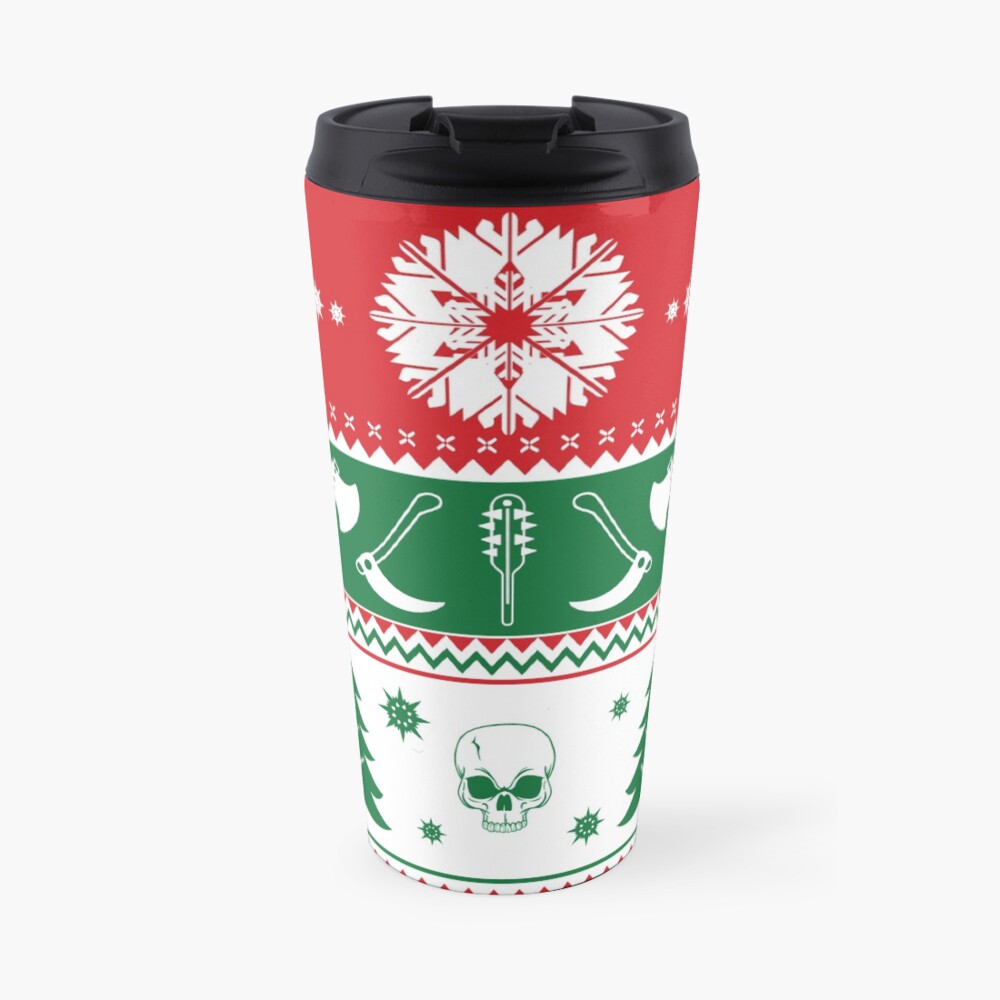 Ugly Horror Christmas Sweater Travel Mug