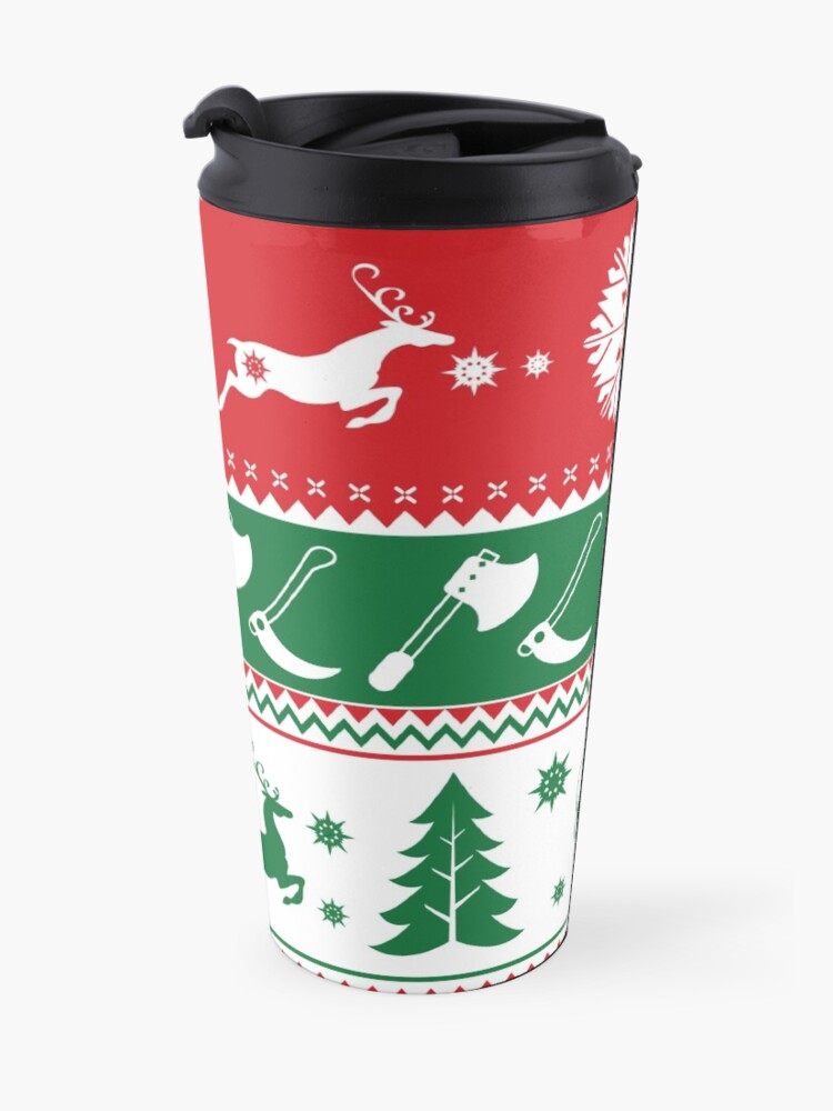 Alternate view of Ugly Horror Christmas Sweater Travel Mug