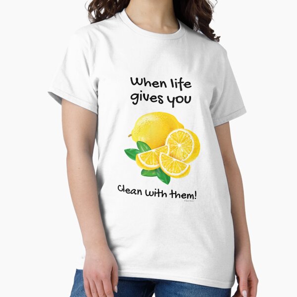 Item preview, When Life Gives You… Clean With Lemons Humor designed and sold by SavvyCleaner.