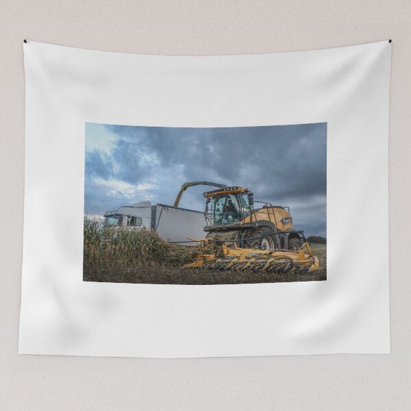 Item preview, New Holland Forage Harvester filling Scania designed and sold by AgriPhotoUK.