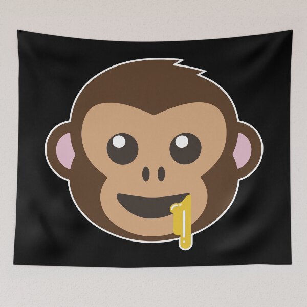 Item preview, Cute Monkey Emoji Deliscious designed and sold by borderland.