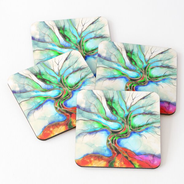 Item preview, Tree of life - watercolor, ink and gold designed and sold by k9printart.