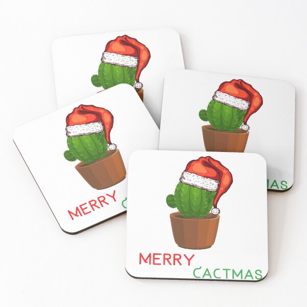 Item preview, Catus With Santa Hat Merry Cactmas designed and sold by Irelene.