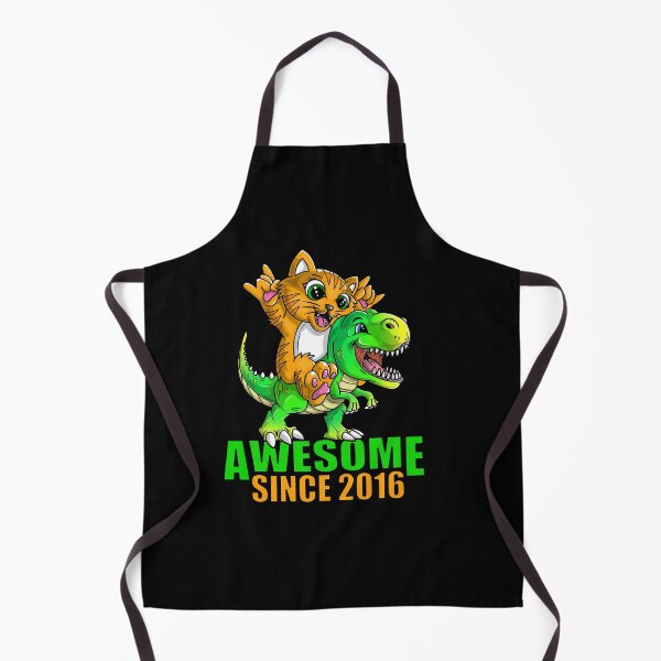 Item preview, Cat and dinosaur awesome since 2016 designed and sold by mermaidselina.