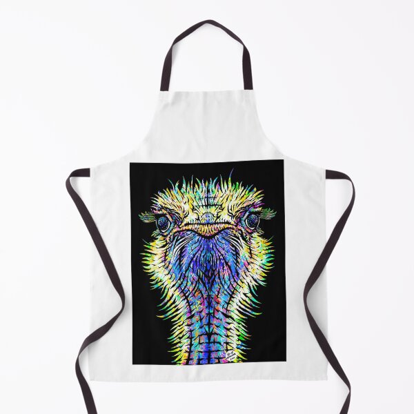 Item preview, OSTRICH watercolor and ink portrait designed and sold by lautir.