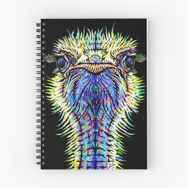 Item preview, OSTRICH watercolor and ink portrait designed and sold by lautir.