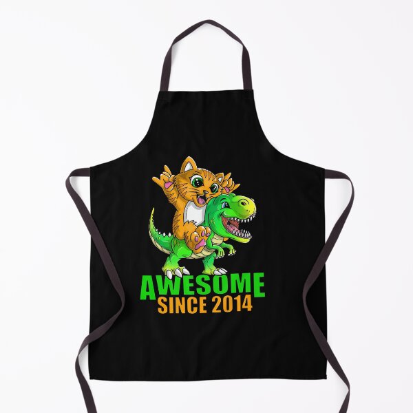 Item preview, Cat and dinosaur awesome since 2014 designed and sold by mermaidselina.