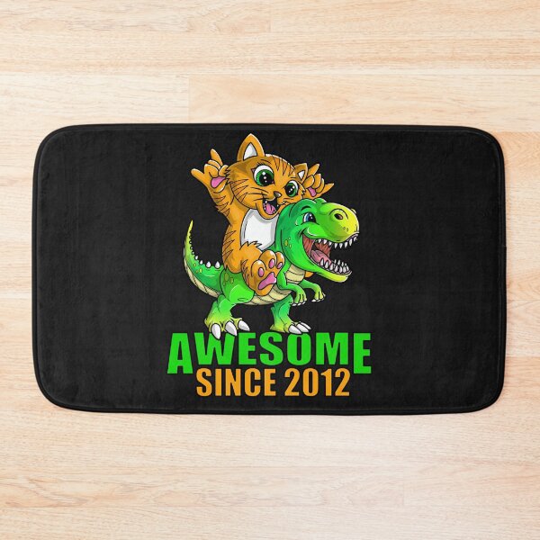 Item preview, Cat and dinosaur awesome since 2012 designed and sold by mermaidselina.