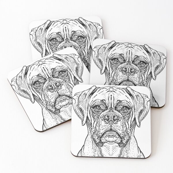 Item preview, BOXER in black & white designed and sold by lautir.
