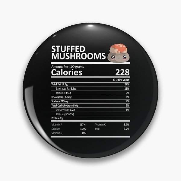 Item preview, Stuffed Mushrooms Nutritional Value Funny Festive Holiday designed and sold by fatamyfan1.