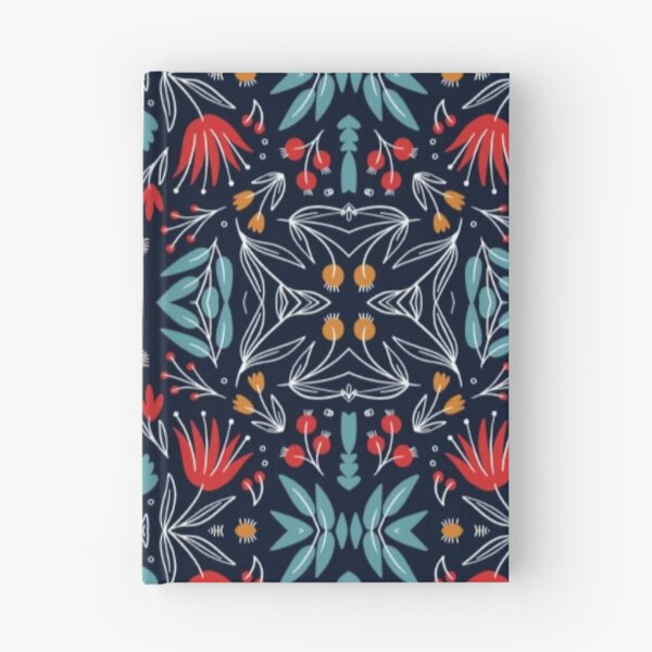 Item preview, floral pattern- blue background . designed and sold by wiwiart.