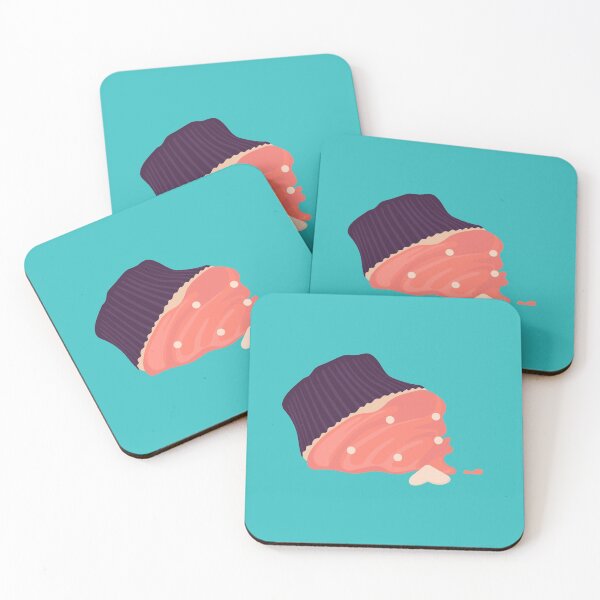 Item preview, Sweet muffin fell to the floor. Crushed and smashed cake. Flat cartoon illustration isolated on white background. designed and sold by KSENIIA FAST.