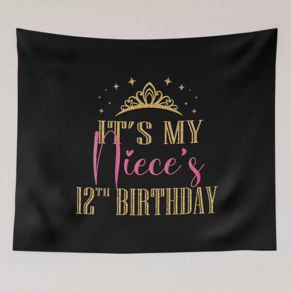 Item preview, It's My Niece's 12th Birthday Girls Party Family Matching graphic designed and sold by Grabitees.
