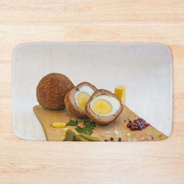 Item preview, Scotch Eggs on Wooden Platter designed and sold by Jensphotos.