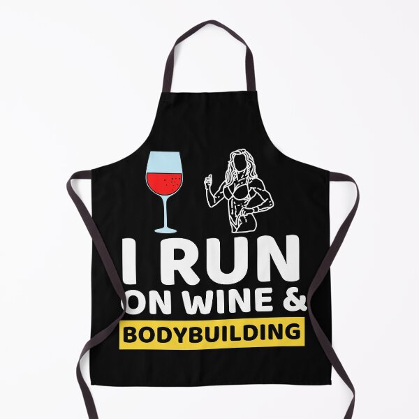 Item preview, I Run On Wine & Bodybuilding designed and sold by bifkee19.