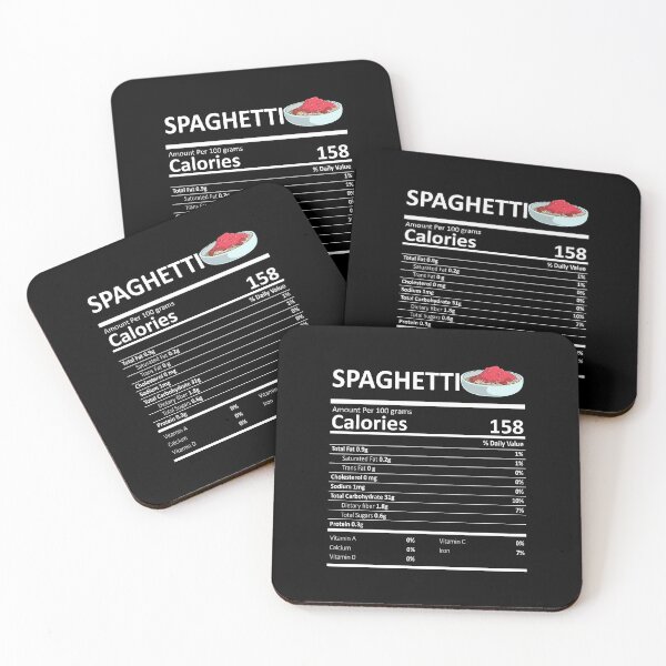 Item preview, Spaghetti Nutritional Value Funny Festive Holiday designed and sold by fatamyfan1.