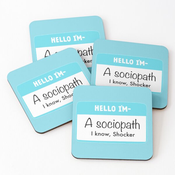 Item preview, Kai parker sociopath quote | Name tag designed and sold by BloompodDesigns.